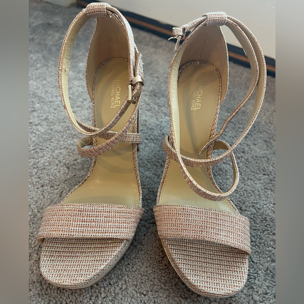 Michael Kors strappy platform heels